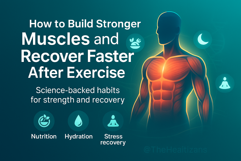 Discover how to build stronger muscles and recover faster with science-backed tips on nutrition, rest, hydration, and smart training