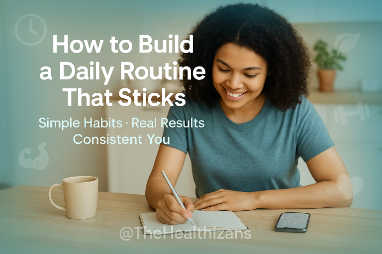 Discover how to build a daily routine that truly sticks — simple, science-backed steps for healthy habits, balance, and lasting results.