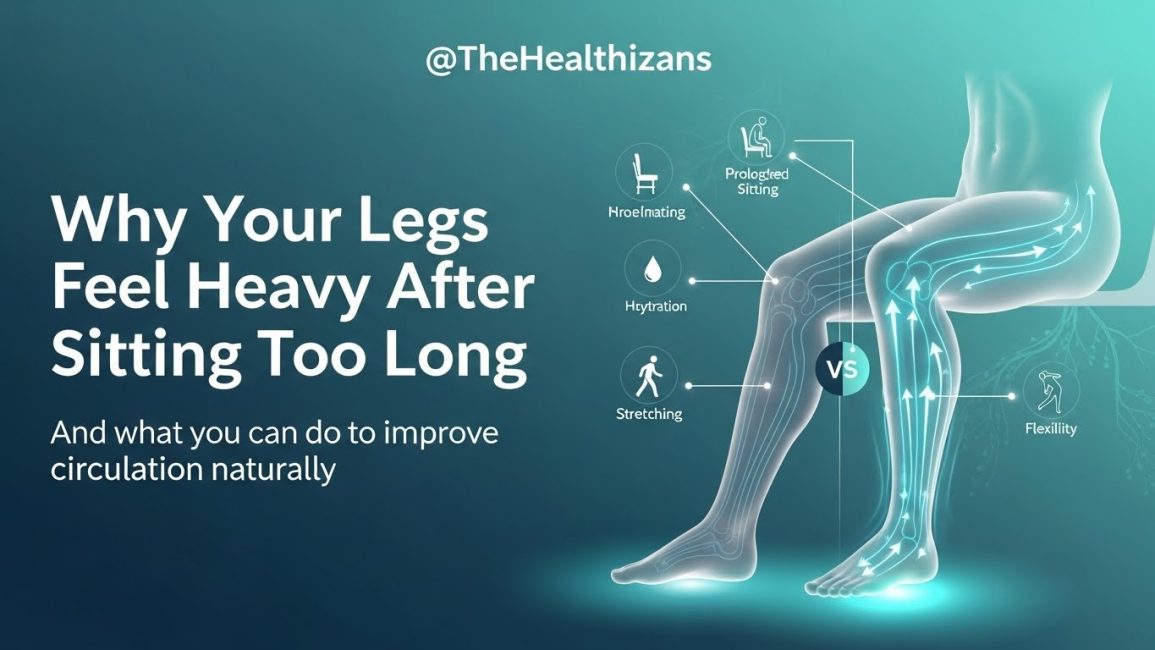 Why Your Legs Feel Heavy After Sitting Too Long — and What to Do About It